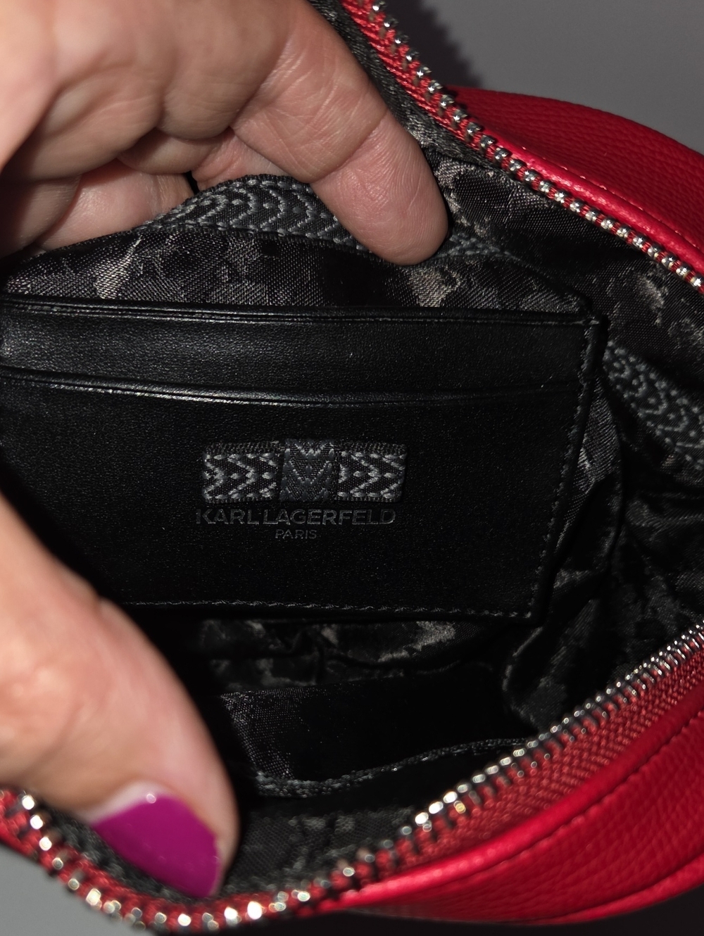 Karl Lagerfeld Paris Maybelle Heart Crossbody Bag NWT - Picture 13 of 16